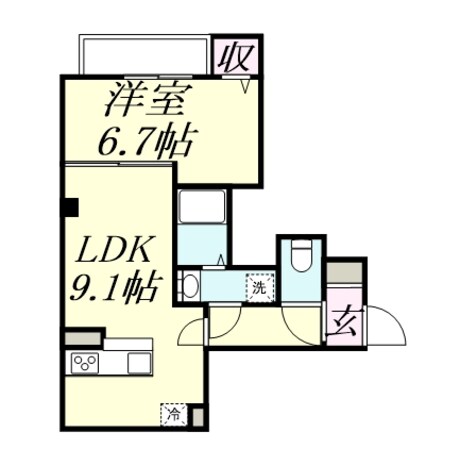 カーサスミレトレスの物件間取画像
